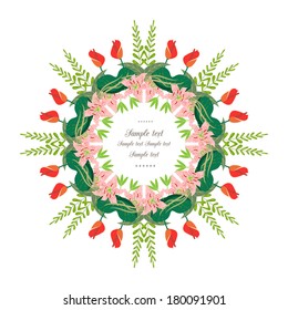 Gentle decor with flowers