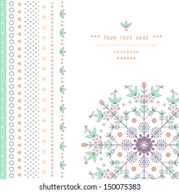 Gentle decor with  snowflake