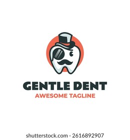 Gentle Dent Mascot Logo Design