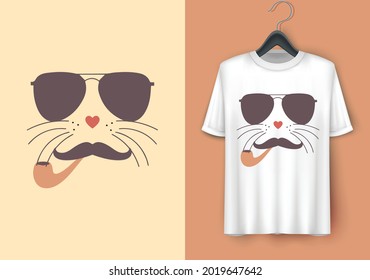 Gentle face T shirt design