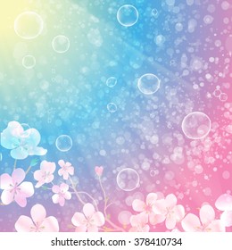 Gentle floral background