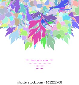 Gentle floral decor  in vector