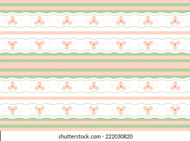 Gentle floral seamless geometric wallpaper pattern in a contemporary style. Calm muted colors