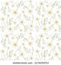 gentle floral summer leaves pattern