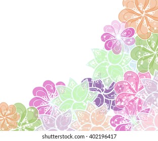 gentle flower framework for your text