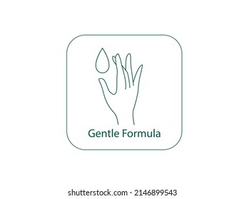 gentle formula icon vector illustration 