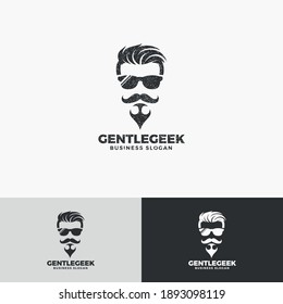 Logo-Vorlage für Gentlemen Geek-Logo