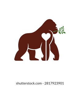 Gentle giant concept representing peace, love, and conservation.