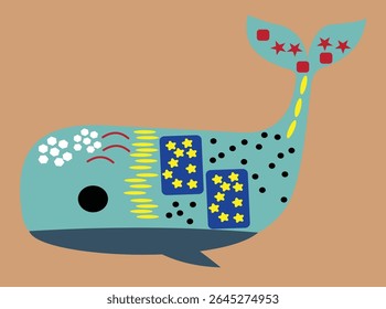 A gentle giant of the ocean, the Whale glides through the deep blue sea. With a big splash and a peaceful song, it brings calm and wonder to the underwater world.