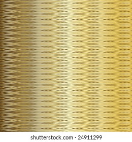 Gentle golden and silvery  zig-zag background. Tweed. Vector