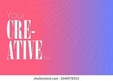 A gentle gradient background featuring soft blue merging into coral pink. Ideal for modern and feminine designs