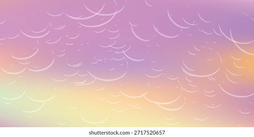 A gentle gradient transitions from soft pink and purple to yellow and light green, overlaid with faint, delicate circular line patterns.