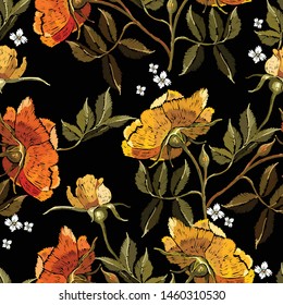 Gentle hand drawing patchwork pattern