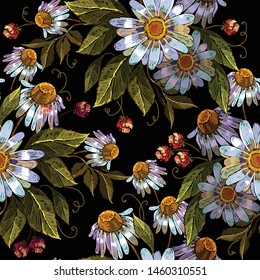 Gentle hand drawing patchwork pattern