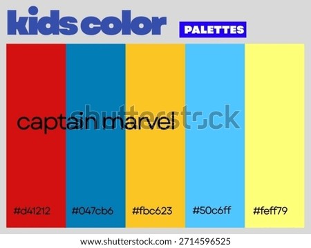 Gentle harmony Captain Marvel designed for children showcasing charming balanced palette inspiring imagination creativity fun learning everyday