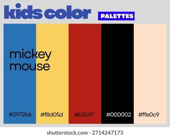 Gentle harmony Mickey Mouse designed for children showcasing creative balanced palette inspiring imagination creativity fun learning everyday