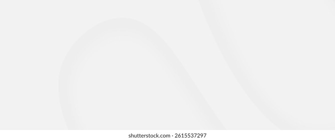 Gentle light grey curves create a soft minimal abstract background with subtle shadows.
