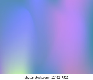 Gentle Light Lilac and Blue Wavy Gradient Background. Dynamic Waved Neon Light Mesh Texture. Smooth Blurry Pastel Vector Illustration. Original Gradient Banner in Blurred Blue, Violet, Pink Shades