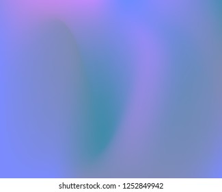 Gentle Light Lilac and Blue Wavy Gradient Background. Dynamic Waved Neon Light Mesh Texture. Smooth Blurry Pastel Vector Illustration. Original Gradient Banner in Blurred Blue, Violet, Pink Shades