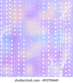 Gentle lilac background with white dots and guilloche
