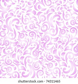 Gentle lilac seamless background with poured monograms