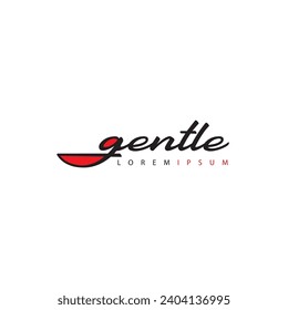 gentle logo design concept, soft logo, company logo, garments logo


