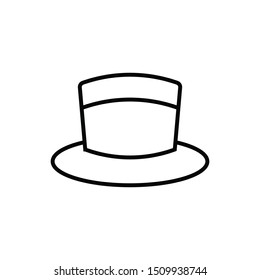 Gentle man hat vector icon