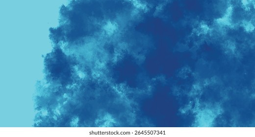 Gentle Motion of Aqua-Tinted Vapor Trails Floating in an Otherworldly Sky

