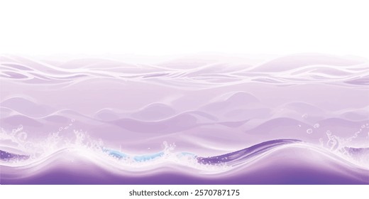 "Gentle Ocean Wave: Watercolor Abstract Background: A serene abstract watercolor ocean wave texture in purple and white hues, ideal for creative backgrounds and digital design projects."
