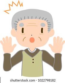 gentle old man surprised.eps
This is a vector illustration.