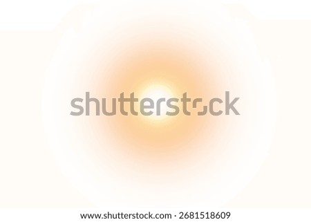 Gentle orange circular light with smooth gradient edges, symbolizing warmth, sunset, or cozy atmosphere.
