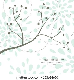 Gentle pattern with branches