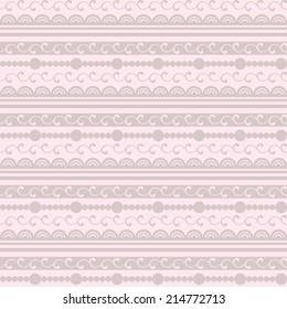 Gentle pattern with lace and beads