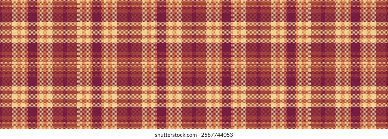 Gentle pattern textile background, argyle seamless tartan fabric. Nostalgia texture vector plaid check in red and pink colors palette.