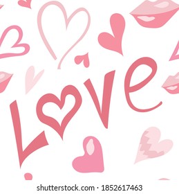 Gentle pattern for Valentine's Day