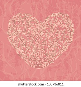 gentle pink heart