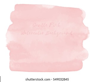 Gentle Pink Watercolor Background