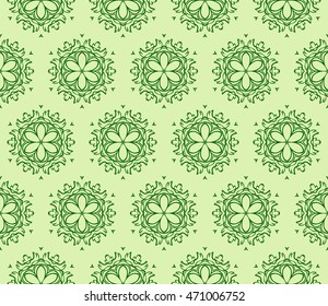 gentle romantic background for lovers. abstract flowers. green color. vector illustration. Design for greeting cards, wedding invitations, textiles, wallpaper.