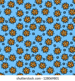gentle romantic pattern with small flowers
