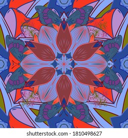 Gentle romantic print. Holidays mood. Spring summer time. Vector seamless cute flower pattern.