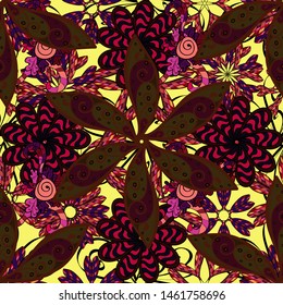 Gentle romantic print. Spring summer time. Vector seamless cute flower pattern. Holidays mood.