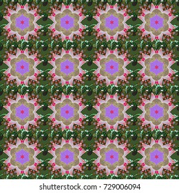 Gentle romantic print. Vector seamless cute flower pattern. Holidays mood. Spring summer time.