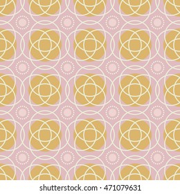 Gentle seamless geometric pattern in pastel colors.