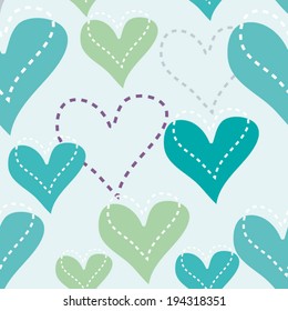 Gentle seamless lovely texture with hearts. Seamless pattern can be used for wallpaper, pattern fills