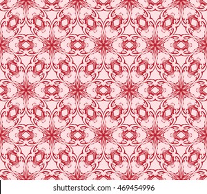 gentle seamless pattern of abstract flowers for greeting cards. vector illustration. pink color. for design, printing greeting cards, interior decoration, Wallpaper
