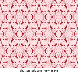gentle seamless pattern of abstract flowers for greeting cards. vector illustration. pink color. for design, printing greeting cards, interior decoration, Wallpaper
