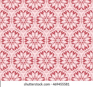 gentle seamless pattern of abstract flowers for greeting cards. vector illustration. pink color. for design, printing greeting cards, interior decoration, Wallpaper