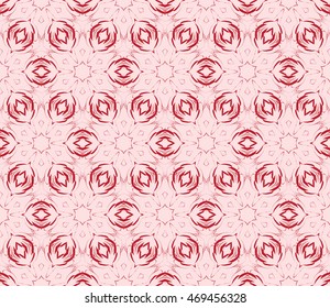 gentle seamless pattern of abstract flowers for greeting cards. vector illustration. pink color. for design, printing greeting cards, interior decoration, Wallpaper