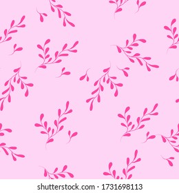 Gentle seamless vector pattern pink. Art continuous illustration modern