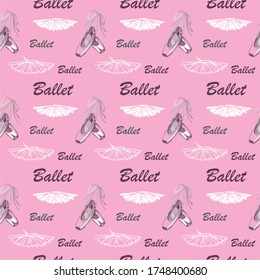 Gentle texture with elements of ballerina clothes